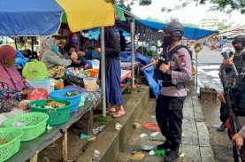 Brimob Yon C Imbau Masyarakat Terapkan Protokol Kesehatan