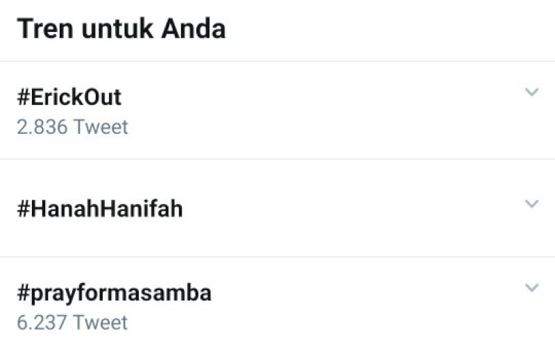 TRENDING TOPIC. Musibah banjir banding yang menimpa Kabupaten Luwu Utara menjadi trending topic di Twitter dengan tagar Pray For Masamba atau #prayformasamba pada hari ini, Selasa (14/7/2020). foto: screenshot twitter