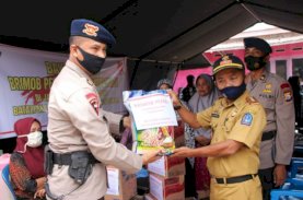 Peduli Korban Kebakaran, Ini yang Dilakukan Brimob Bone