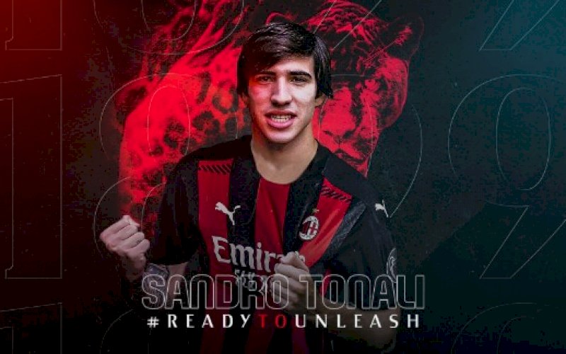 Sandro Tonali. foto: twitter @acmilan