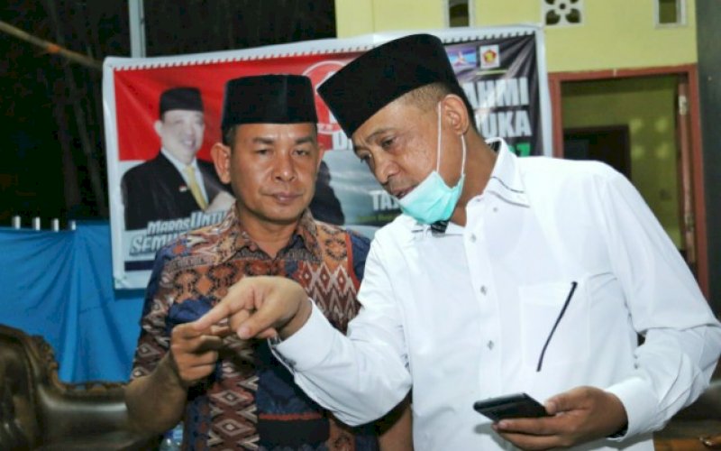 KOMPAK. Andi Tajerimin (kanan) bersama pasangannya di Pilkada Maros 2020, Havid S Fasha. foto: istimewa