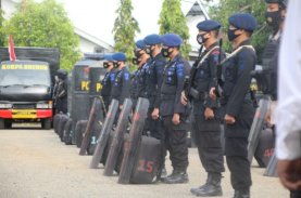 Brimob Bone Menggelar Kekuatan PHH