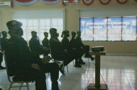 Batalyon C Pelopor Nobar Upacara HUT Ke-75 Korps Brimob Polri