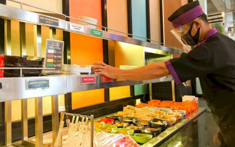 PROMO. Raa Cha Suki & BBQ menawarkan promo makan suki di Nipah Mall dan (MaRI) Makassar. foto: istimewa