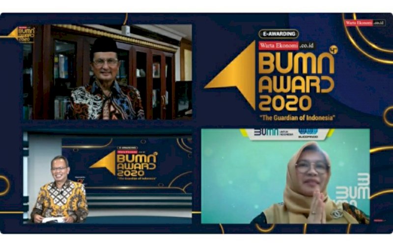 PENGHARGAAN. PT Sucofindo (Persero) meraih penghargaan pada ajang Indonesia Best BUMN Award 2020. foto: istimewa