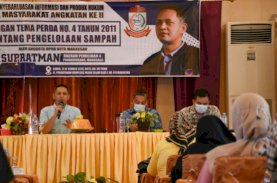 Supratman Sosialisasi Perda Pengelolaan Sampah