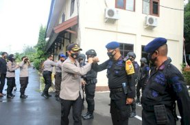 Masa Tenang, Pasukan Brimob Bone Mulai Diturunkan Pengamanan Pilkada