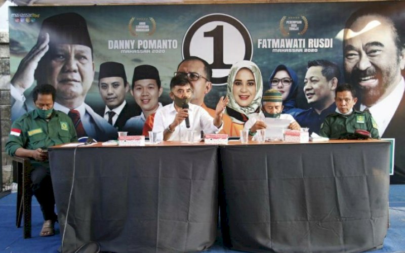 DUKUNGAN PBB. Elit Partai PBB Makassar menginstruksikan seluruh kader dan simpatisan agar seluruh tim all out dengan segala potensi yang ada untuk memenangkan pasangan Mohammad Ramdhan Pomanto-Fatmawati Rusdi (Danny-Fatma) di Pilwalkot Makassar 2020. foto: istimewa