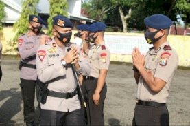 56 Personel Brimob Bone Naik Pangkat