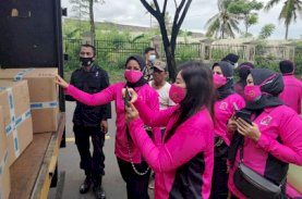 Bhayangkari Sulsel Salurkan Bantuan untuk Korban Gempa Sulbar