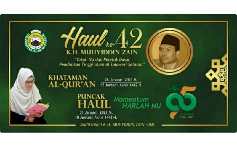HAUL. UIM akan menggelar Semaan Al Qur'an memperingati Haul ke-42 Allahyarham AGKH Muhyiddin Zain. foto: humas uim