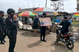 Brimob Bone Gencar Patroli Protokol Kesehatan Covid-19