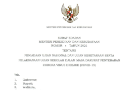 Mendikbud Tiadakan UN dan Ujian Kesetaraan 2021