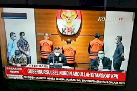 Nurdin Abdullah Dipamerkan Pakai Rompi Oranye KPK