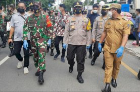 Wagub, Pangdam, dan Kapolda Sulsel Operasi Disiplin Protokol Kesehatan Covid-19