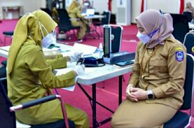 ASN Pemprov Lingkup Kantor Gubernur Sulsel Divaksin