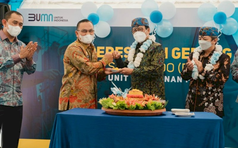 PERESMIAN. Direktur Utama PT Sucofindo (Persero), Bachder Djohan Buddin (kedua kanan), saat meresmikan Kantor dan Laboratorium Unit Layanan Sucofindo Palu, Sabtu (27/3/2021). foto: humas sucofindo