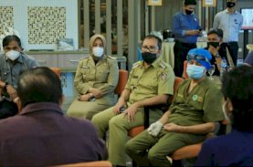 Wawali Pantau Langsung Persiapan Festival Smart Vaksinasi Makassar