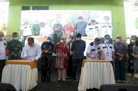 Danny Resmikan Rehabilitasi Atap SMPN 5 Makassar