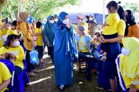 PKK Sulsel Ajak Anak-anak Down Syndrome Bermain di Alam