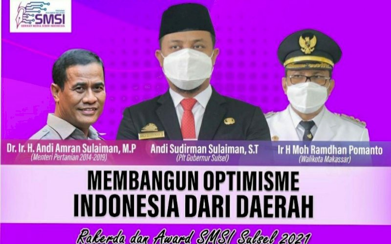 RAKERDA. SMSI akan menggelar rakerda dan pemberian penghargaan kepada tokoh peduli pers di Sulsel di Hotel Claro Makassar, Jumat (26/3/2021). foto: smsi sulsel