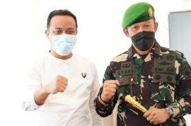 Pangdam XIV Hasanuddin Temui Plt Gubernur Sulsel