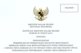 Mendagri Terbitkan Instruksi Pelaksanaan PPKM Mikro Termasuk di Sulsel