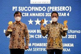 Sucofindo Raih Tiga Penghargaan Top CSR 2021