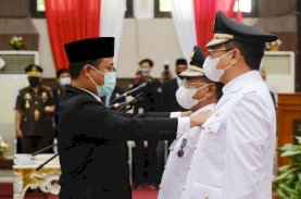 Plt Gubernur Sulsel Lantik Bupati dan Wakil Bupati Toraja Utara