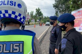 Jaga Kondusivitas Kamtibmas, Ini Aksi Brimob Bone
