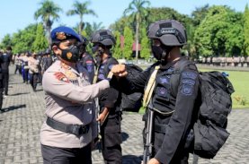 Pasukan Brimob Polda Sulsel Dipulangkan dari Papua