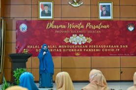 Hadiri Halalbihalal Dharma Wanita Persatuan Sulsel, Ini Pesan Naoemi Octarina