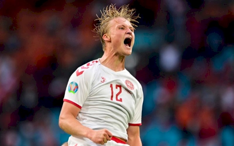 Kasper Dolberg. foto: twitter @euro2020