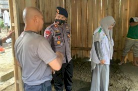 Baznas, Brimob, dan Kodim Bone Hadirkan Rumah Layak Huni bagi Warga Kurang Mampu
