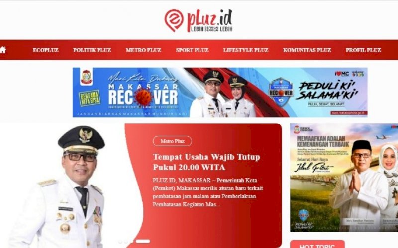 Perwajahan pluz.id. foto: dok