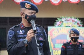 Pesan Danyon Brimob Bone Saat Pimpin Upacara Kenaikan Pangkat