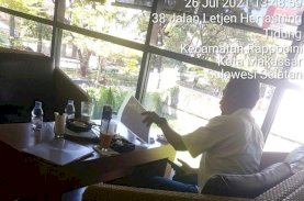 PPKM Level 4 dan WFH, Pejabat PLN UIP Sulawesi Justru Bersantai di Cafe