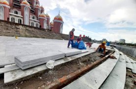 Pemprov Sulsel Lanjutkan Pembangunan Masjid 99 Kubah Makassar
