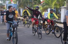Danyon C Pelopor Gowes Bareng Forkopimda Bone