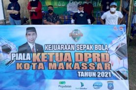 Rudianto Lallo Buka Kejuaraan Sepak Bola Ketua DPRD Makassar