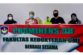 Prominens 98 FK UMI Berbagi dengan Pasien Isolasi Mandiri Covid-19