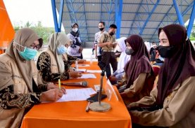 Pelajar di Sinjai Antusias Mengikuti Vaksinasi Covid-19