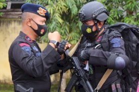 Brimob Bone Berangkatkan 2 Detasemen Anti Anarki Amankan PON Papua