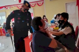 Brimob Bone Kembali Gelar Vaksinasi