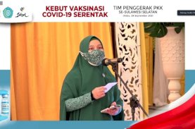 PKK Sulsel Vaksinasi Serentak 300 Ribu Warga Dalam Sehari