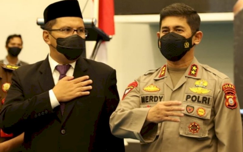 Moh Ramdhan Pomanto bersama Irjen Pol Merdisyam. foto: istimewa
