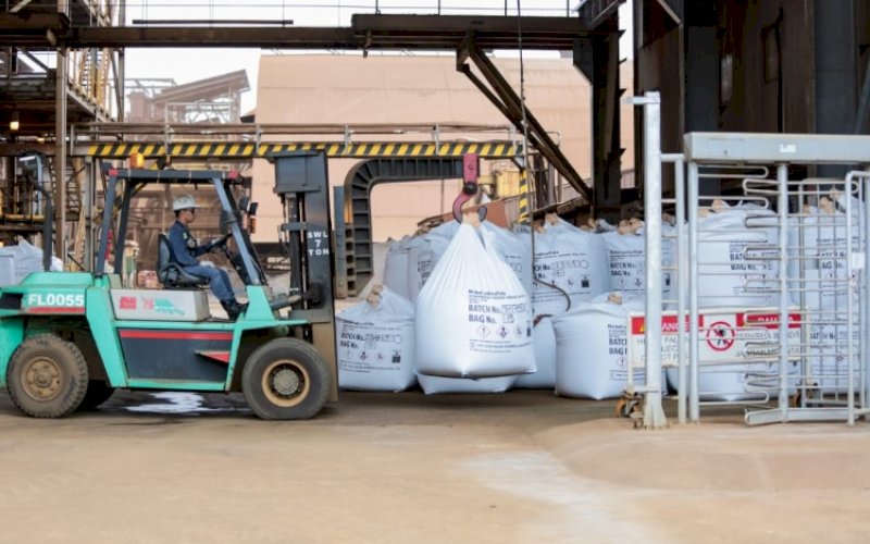 KINERJA VALE. PT Vale Indonesia Tbk mencatat penjualan dan pendapatan meningkat pada triwulan ketiga tahun 2021 dibandingkan dengan triwulan sebelumnya. foto: istimewa