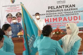 Majdah Lantik Pengurus Himpaudi Tana Toraja 2021-2025