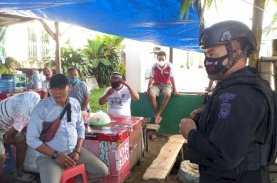 Brimob Bone Patroli KRYD Imbau Protokol Kesehatan dan Vaksinasi Covid-19