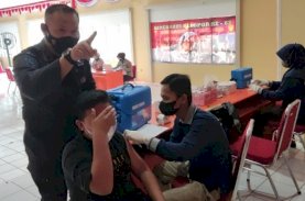 Brimob Bone Kembali Gelar Serbuan Vaksin Covid-19